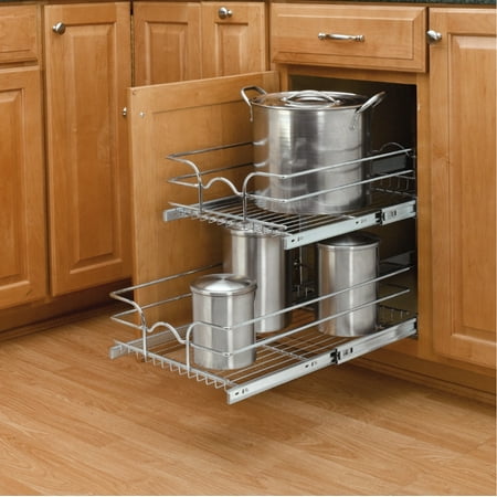 Two Tier Chrome Basket - Rev-A-Shelf 9