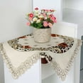 thumbnail image 3 of Bgsha Rural Vintage Embroidered Tablecloth Floral Lace Table Cloth Cover Wedding Decor, 3 of 7