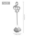 thumbnail image 4 of Paquete de 6 cucharillas de acero inoxidable con forma de notación musical, cucharas para café, postres, pasteles, helados y azúcar, 4 of 8