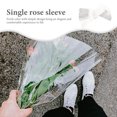 thumbnail image 2 of Mizh 100pcs Flower Wrapping Bags Clear Plastic Flower Packing Sleeves for Single Rose Bouquet Wrap, 2 of 5