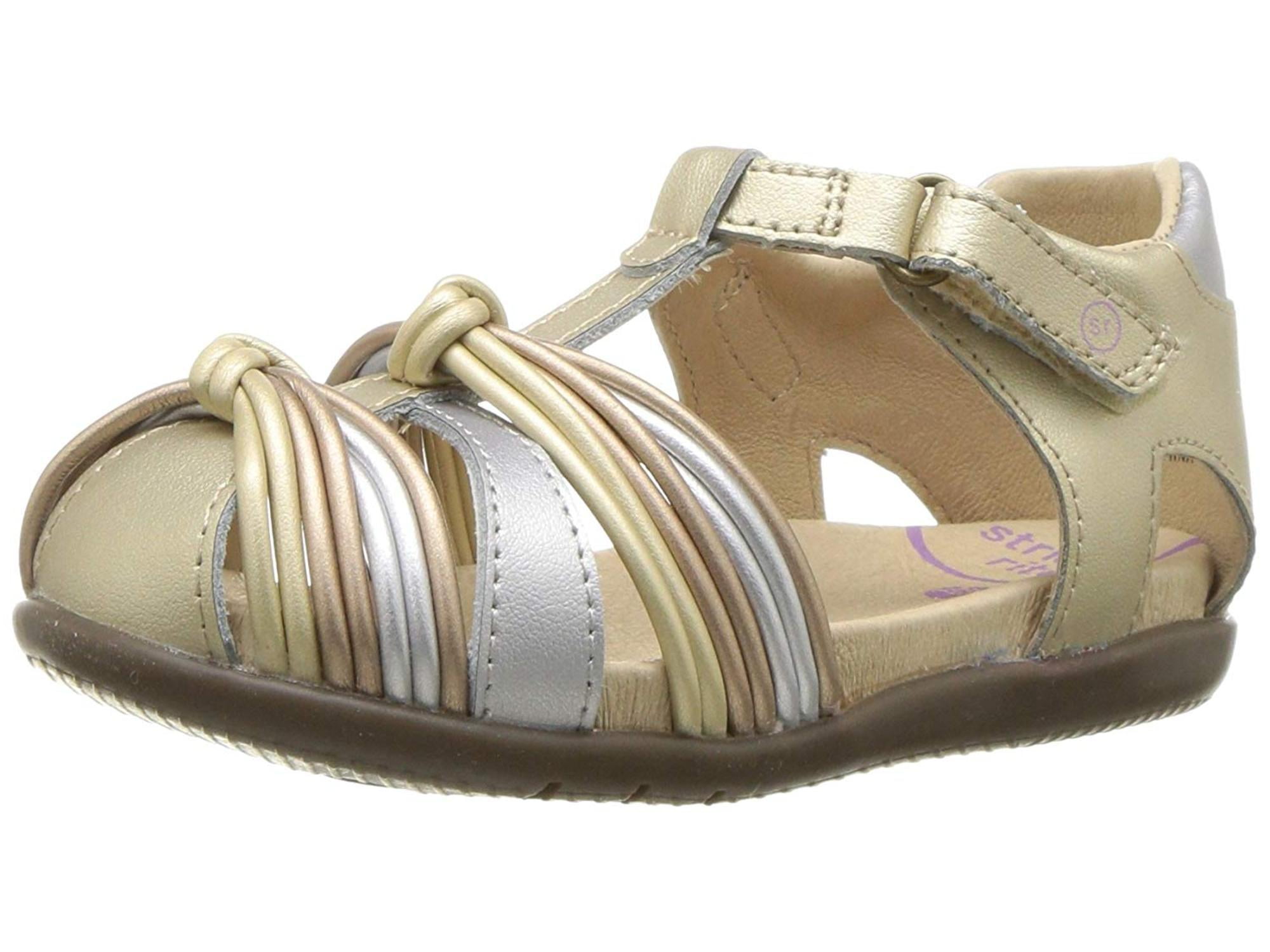 stride rite gold sandals