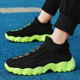 thumbnail image 6 of Unisex Knit Sock Running Shoes Breathable Slip-On Sneakers with Cushioned Thick Sole Lightweight Non-Slip Walking Gym Travel Casual Shoes for All-Day Comfort, 6 of 9