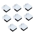 thumbnail image 2 of jifeng 8 Pieces Glass Clamp Adjustable Flat Bracket for Handrail Pool Fence Balcony white, 2 of 9