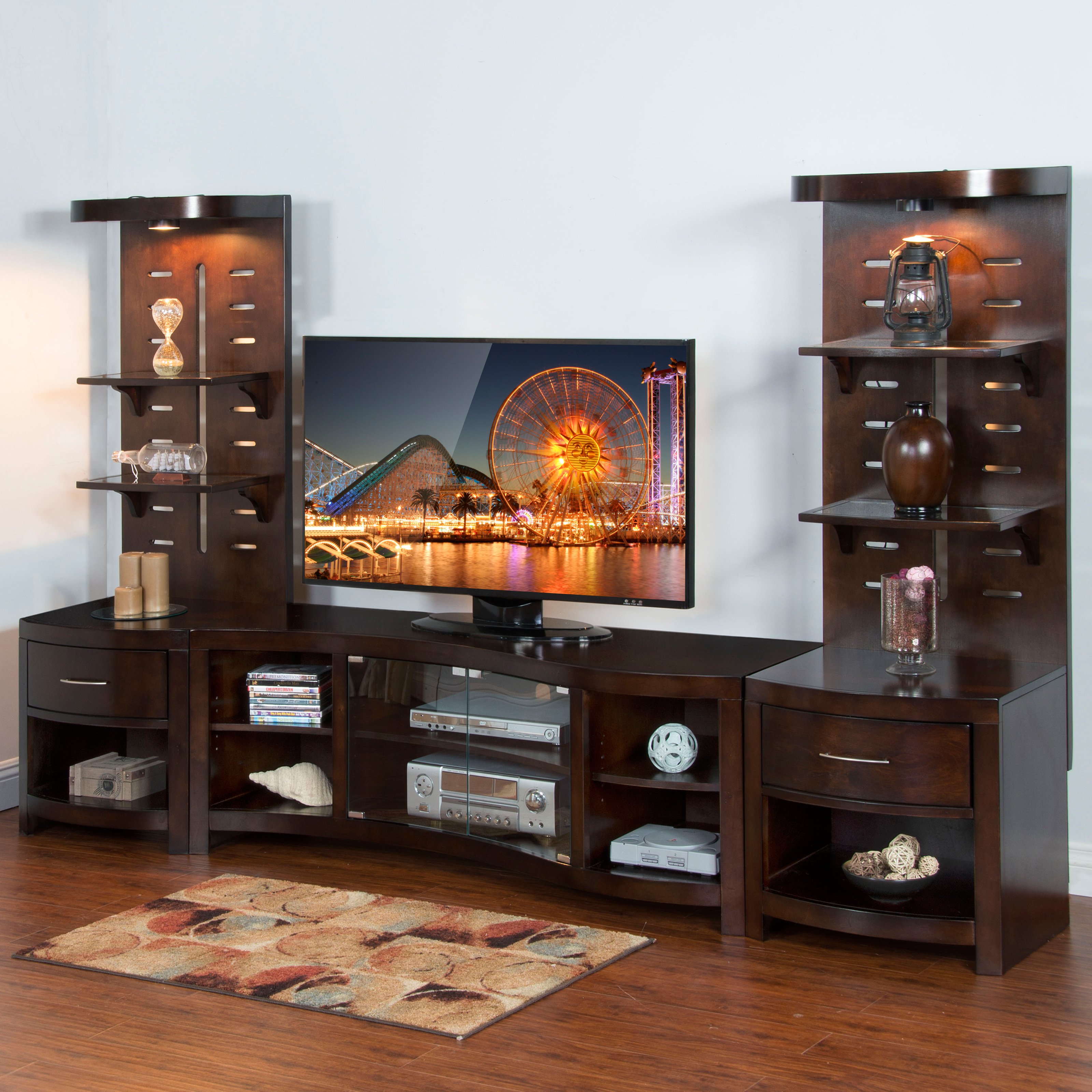 Sunny Designs Espresso 60 in. Entertainment Center