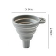 thumbnail image 4 of 3 Pack Kitchen Funnel Set Silicone Collapsible Foldable Funnel Kitchen Gadgets Canning Food Funnel for Wide Mouth Jar, 4 of 7