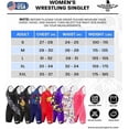 thumbnail image 7 of Exxact Sports Sublimated Women’s Wrestling Singlet - High-Cut, Full-Coverage Powerlifting Singlet Women for Competition (White Butterfly, AM), 7 of 7