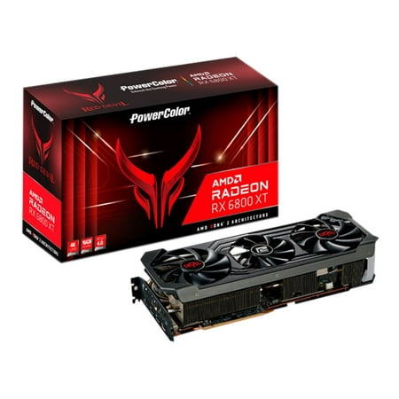 PowerColor AMD Radeon 6800 XT Red Devil Overclocked Triple-Fan 16GB GDDR6 PCIe 4.0 Gaming Graphics Card