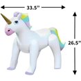 thumbnail image 4 of KOVOT Inflatable Unicorn Sprinkler - Fun Outdoor Water Toy for Kids Attaches to Garden Hose, 33 1/2" High, 4 of 5