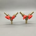 thumbnail image 2 of Riwesomey Conector de válvula de bola de aire de agua de 3 vías conector de lengüeta de manguera de cobre tipo Y 8mm reemplazo anticorrosivo Herramientas y ferretería, 2 of 6