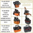 thumbnail image 2 of 8 Pack VF3501 Filter Bags, Compatible with Ridgid 3 to 4.5 Gallon Dust Bags/ Dry Vac Bags, Fine Dust Bags Part# RIDGID VF3501 / WORKSHOP WS32045F., 2 of 6
