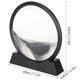 thumbnail image 3 of Peinture décorative en sable mouvant, sable fluide, paysage animé, verre 3D, ornement de bureau, pièce, artisanat, noir, 7 pouces, 3 of 4