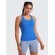 thumbnail image 2 of Top CRZ YOGA Butterluxe con espalda racer y sostén con relleno azul L, 2 of 4