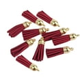 thumbnail image 2 of 10 Pcs Porte-Clés Breloques Décorations à Franges Accessoires de Recherche Accessoires de Bricolage Accessoires de Fabrication de Bijoux à Franges pour Bricolage Rouge Foncé, 2 of 6