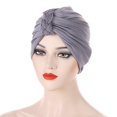 thumbnail image 4 of Weikingp Headbands for Women, Women Cancer Head Hat Cap Ethnic Floral Hair Cover Wrap Turban Headwear Turban Cap, Bandanas for Women, Bandanas for Men Grey, 4 of 4