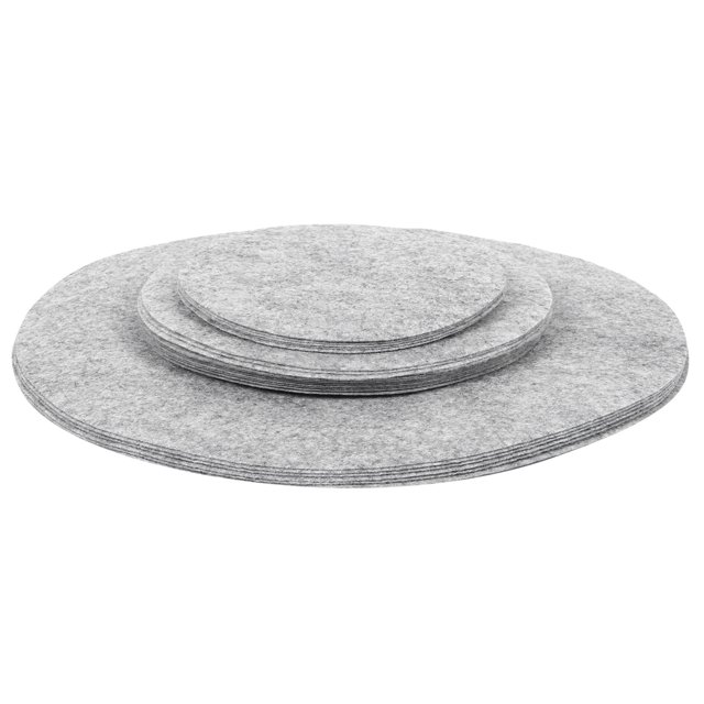 Separadores De Platos De Fieltro, Protectores De Arañazos De Platos Suaves, Suministros De Utensilios De Cocina Ligeros, Loza De Porcelana China Para Platos OTVIAP Gris 24PCS