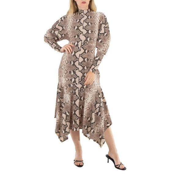 Stella Mccartney Phyton Print Midi Dress, Brand Size 44 (US Size 10)