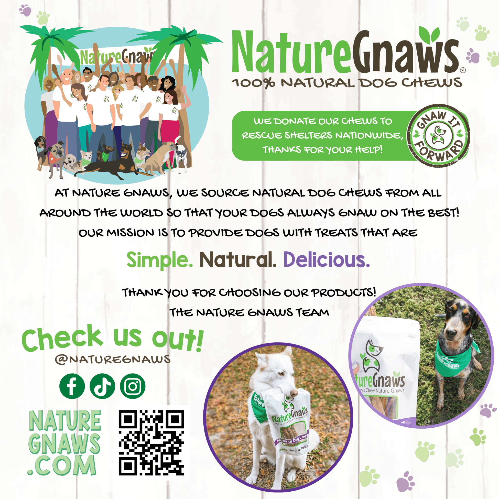 Nature Gnaws Small Bully Sticks, Natural Dog Chew Treats 4-6" (6oz)