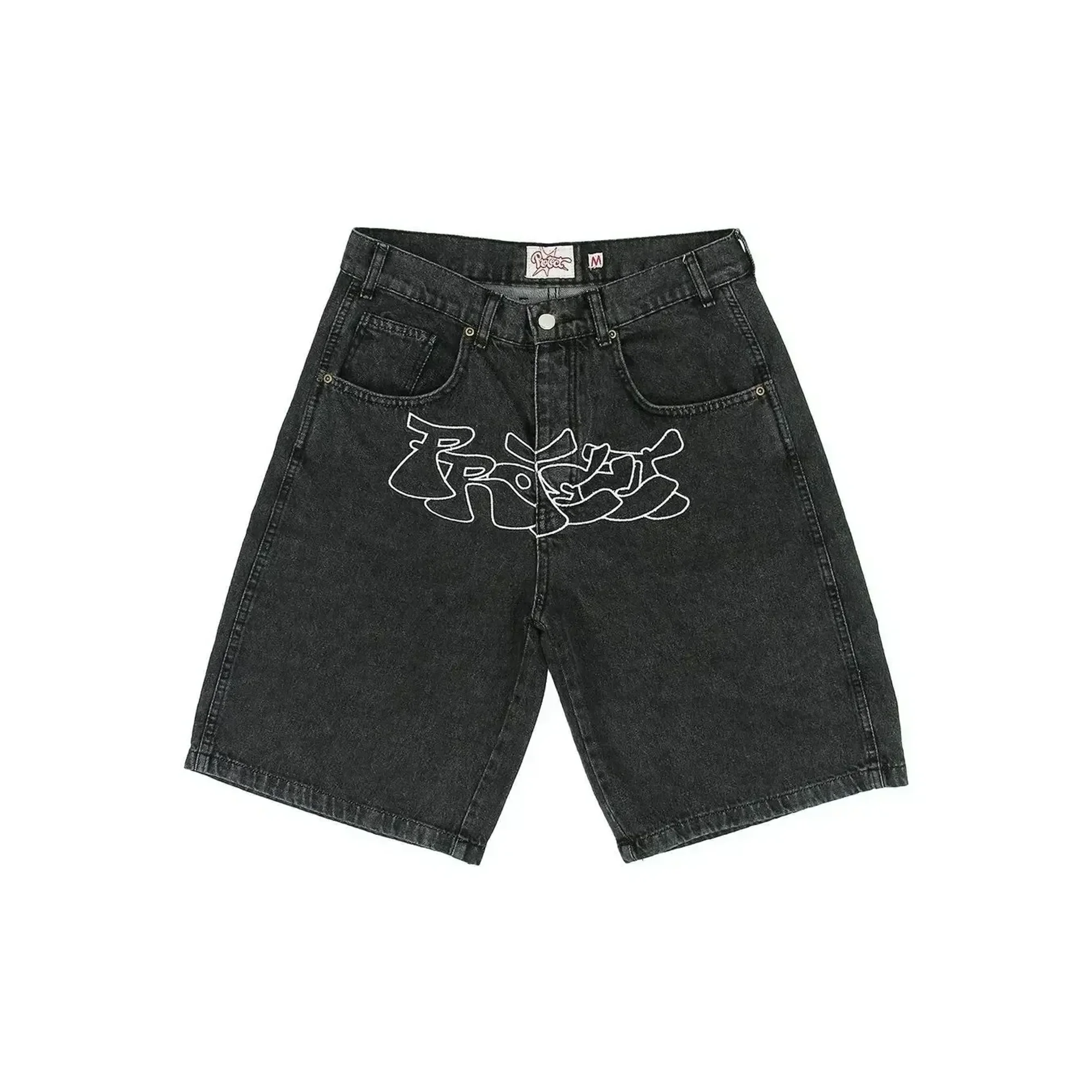 Hip Hop Lucky 7 Dice Graphic Y2K Pants Harajuku JNCO Shorts