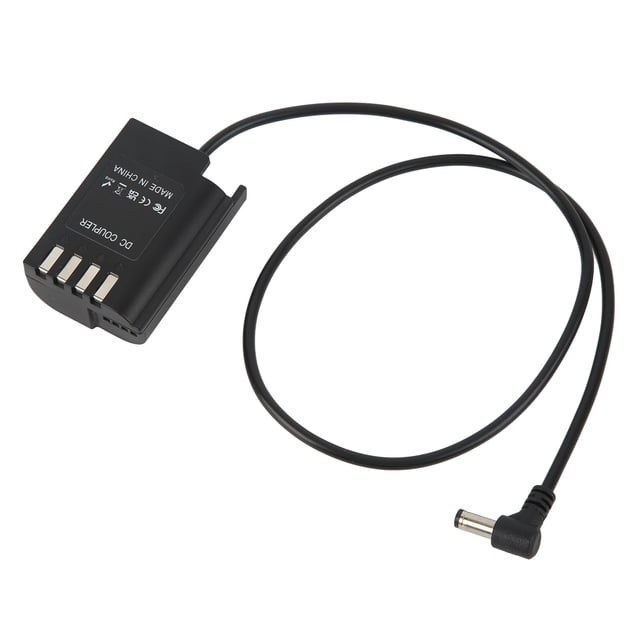 Batería ficticia de la cámara, protección contra sobrecarga de 60 cm ABS Metal DMW BLK22 DC COPUNTER PARA Camera