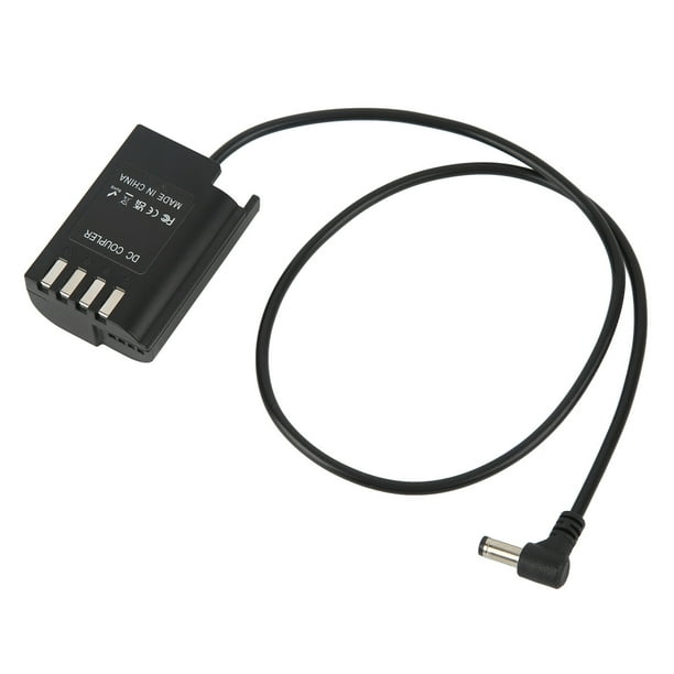Batería ficticia de la cámara, protección contra sobrecarga de 60 cm ABS Metal DMW BLK22 DC COPUNTER PARA Camera