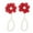 Red, variant on Pearl Barefoot Sandals, Adorable Baby Girl Barefoot Sandals - of Lovely Flower Foot Jewelry for 3 Months to 4 Years Old,Baby Girl's Barefoot Sandals Flower for Newborn Toddlers