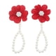 thumbnail image 1 of Tobilleras para mujer, tobilleras de gasa con flores y perlas para bebé, tobilleras con perlas para bebé y niño, tobilleras para niños, 1 of 3