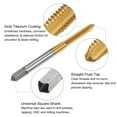 thumbnail image 3 of Uxcell Tap & Drill Bit Set, 3/16-24 UNC Straight Flute Tap and 5/32" (4mm) Drill Bit Ti-Coated Thread Tools, 3 of 6