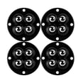 thumbnail image 1 of Mini ruedas giratorias sin ruido autoadhesivas pequeñas (perlas de acero) negras 4 piezas Sywqhk Libre de BPA, 1 of 3