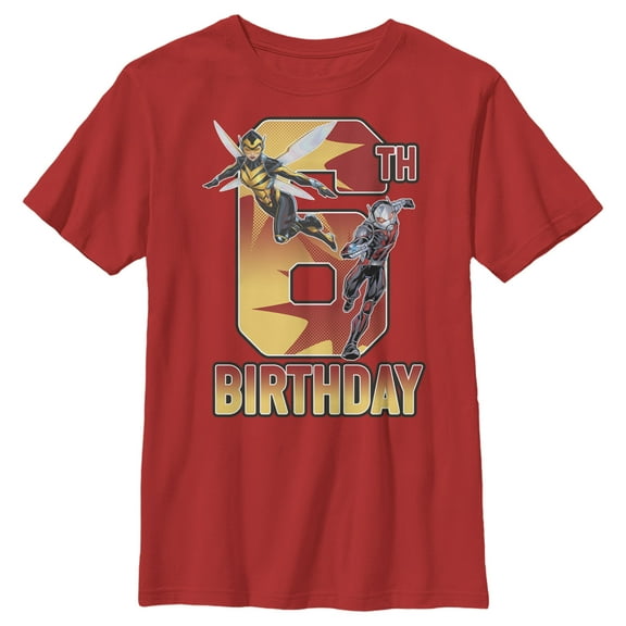 Boy's Marvel Ant-Man & Wasp 6th Birthday  Graphic T-Shirt