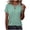 A-Green, variant on Summer Womens Tops Dressy Casual Summer Short Sleeve Criss Cross V Neck Tunic Blouse Cute Striped/Floral Printed Business Work Tees Shirt C-Pink#01 XXL