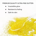 thumbnail image 3 of Nail Glitter - Yellow Fine Glitter in Jar - 12 Oz Glitter for Crafts - Glitter for Slime - Face Glitter - Candle Glitter - Body Glitter, 3 of 8