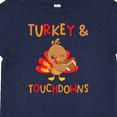 thumbnail image 4 of Inktastic Turkey and Touchdowns Cute Thanksgiving Football Design Boys or Girls Baby T-Shirt, 4 of 5