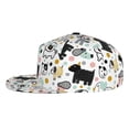 thumbnail image 3 of Daiia Funny Puppy print Flat Bill Hats Flat Brim Trucker Cap Baseball Cap Adjustable Classic Low Profile Hat Unconstructed Plain Cap, 3 of 9