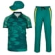 thumbnail image 1 of KANY Breakdance en australia Disfrde Halloween para Hombres mujeres adultas, Pistola de rayos para adultos disfraces de halloween Vestuario para espectáculos, Traje verde con solapa #95 Hombres M, 1 of 8