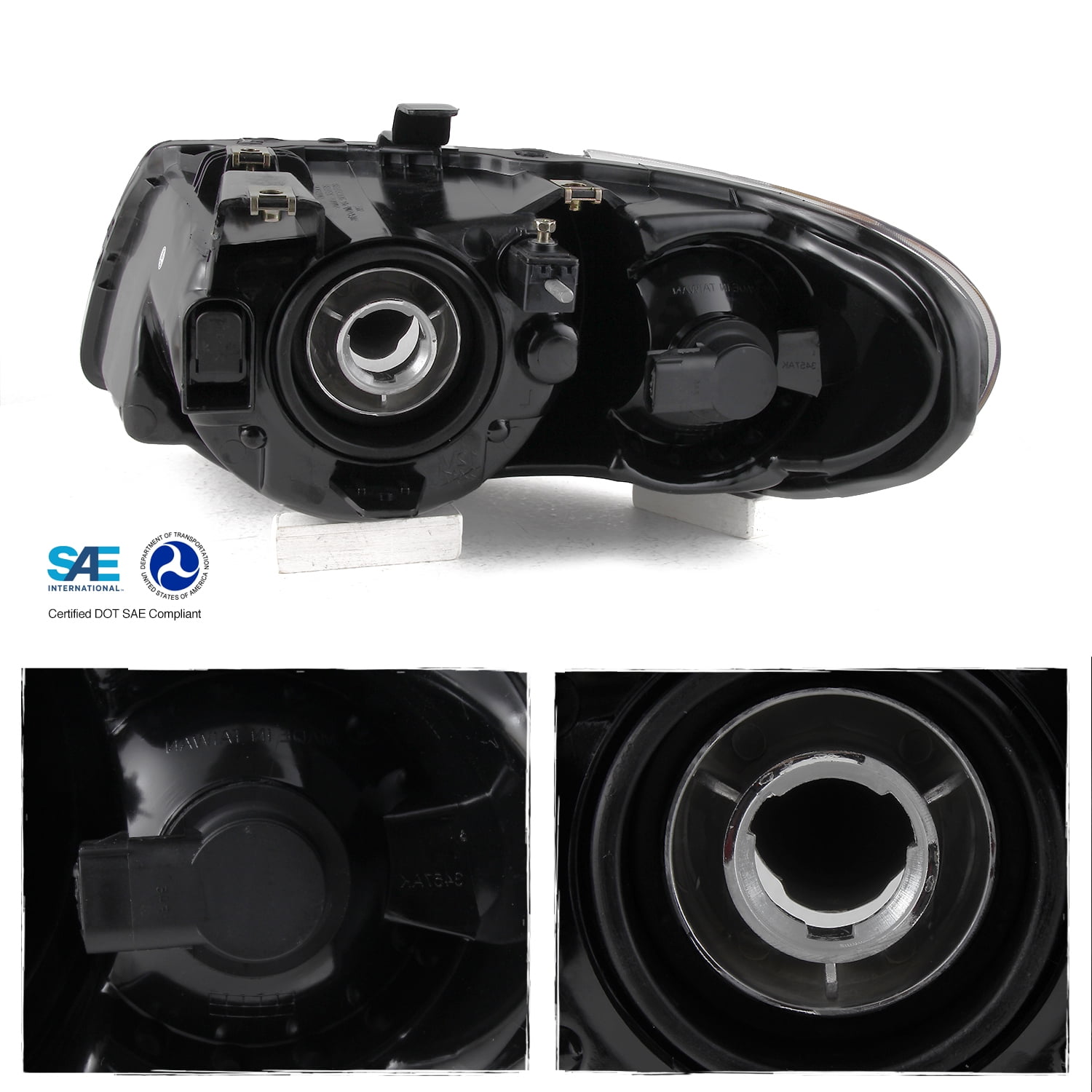 AKKON - OE Style Chrome Headlights For 2005-2007 Chrysler Town & Country Passenger Right Side Assembly