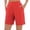 Red Shorts for Women, variant on HAPIMO Women's Shorts Stretchy Fabric Soft With Pockets Casual Style Ideal For Work Office And Weekend Trips Black L