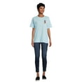thumbnail image 4 of Mickey Mouse Juniors’ Front and Back Graphic Tee with Short Sleeves, Sizes XS-XXXL, 4 of 5
