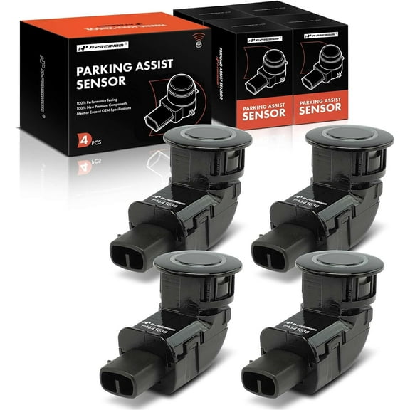 A-Premium 4-PC Front and Rear Outer Reverse Backup Parking Assist Sensor Compatible with Select Toyota Models - Sienna 2006 2007 2008 2009 2010, Replace# 89341-45030, 8934145030