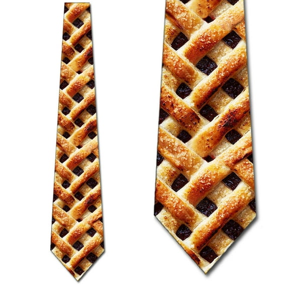 Blueberry Pie Ties Mens Dessert Neckties Food Tie Pie Tie by Three Rooker