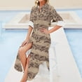 thumbnail image 4 of Bach Chaconne Long Sleeved Shirt Dress Beachwear african dresses for woman, 4 of 6