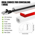 thumbnail image 3 of Self-Adhesive Cable Hider,Flexible Wire Cover Cable Raceway for Wires, Wall Mount TV, Home Audio, Network,Power and Phone Line Managemen, 3 of 8