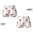 thumbnail image 5 of Lsque Different Mushrooms Pattern High Waisted Biker Shorts for Women-Tummy Control Fitness Athletic Workout Running Yoga Gym Shorts,Moisture-Wicking-X-Large, 5 of 9