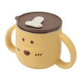 thumbnail image 1 of 316L Stainless Steel Cup with Straw for Toddlers, Double Wall Insulated Kids Cup with Cute Handles, 250ml Milk Cup with Straw for Kindergarten Use, 1 of 7
