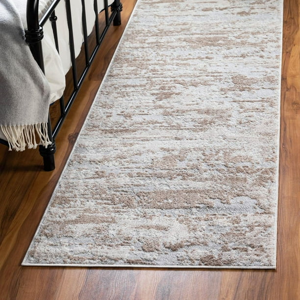 Caspian Collection Runner Rug ‚Äì 6 Ft Runner Beige LowPile