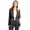 Charcoal, variant on Women's Classic Casual Work Draped Open Front Blazer with Plus Size