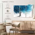 thumbnail image 5 of Elephant Stock Wild Ocean Tree Wall Art - Horizontal Multi Panel Canvas - Living Room Wall Decor - Floral And Botanical Multi Panel - Blue And White Decor By Ashvin Harrison - 50" x 32", 5 of 8