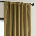thumbnail image 5 of Half Price Drapes Retro Gold Heritage Plush Velvet Room Darkening Curtains (1 Panel), 50W X 84L, 5 of 12