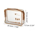 thumbnail image 2 of 1pc Women Waterproof Travel Makeup Bag for Vacation Camping Bathing Gym Brown, 2 of 6