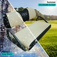 thumbnail image 5 of 10L0L Golf Cart Seat Cover for Yamaha Club Car Precedent-Beige Black（L Size), 5 of 7