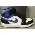 thumbnail image 4 of Ni - ke Air Jordan 1 Mid White Black Racer Blue 554724-140 Men’s Size 8, 4 of 5